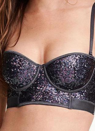 Бюстгальтер  в паетках 80b h&m