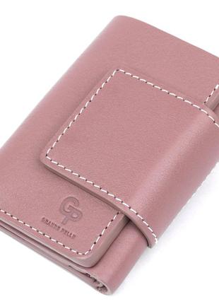 Чудове жіноче портмоне grande pelle 11575 рожевий
