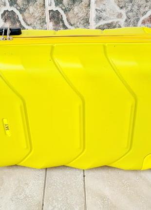 Яскравий жовтий чемодан sky 147 turkey 🇹🇷 надійний4 фото