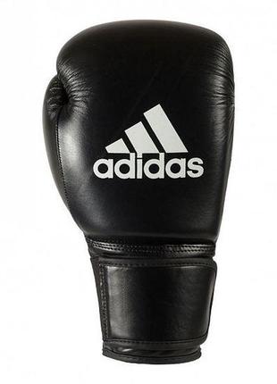 Боксерские перчатки кожаные adidas performer профессиональные тренировочные спаринг бокс6 фото