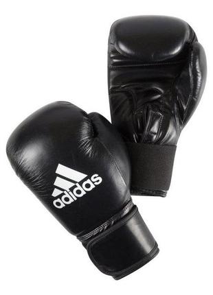 Боксерские перчатки кожаные adidas performer профессиональные тренировочные спаринг бокс