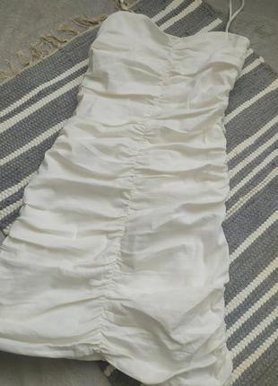 Міні сукня з драпіруванням zara, плаття zara1 фото