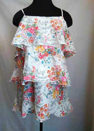 Шелковая майка с оборками bella ragazza италия