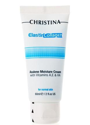 Азуленовый крем кристина christina elastin collagen azulene moisture cream3 фото