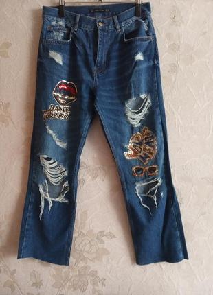 Класні джинси з потертостями zara