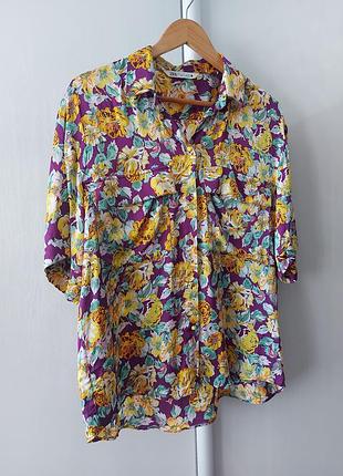 Яркая рубашка zara 6