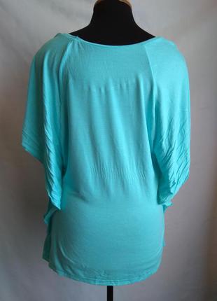 Блуза футболка лазуревого цвета esmara