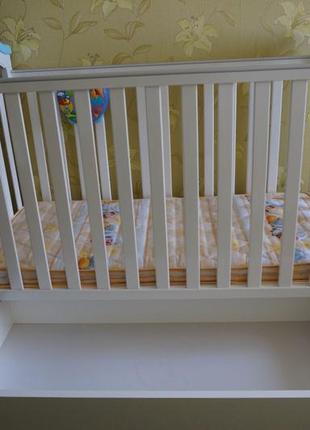 Детская кроватка geoby для новорожденных + матрас3 фото