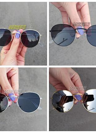 Стильні круглі окуляри чорні золота срібна оправа round хіт сезону бестселер