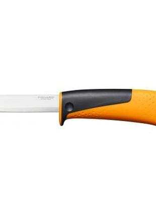 Нож fiskars универсальный с точилом hardware (1023618)