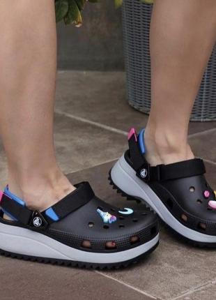 Сабо сапоги crocs сабо кроксы literide clog lapis black