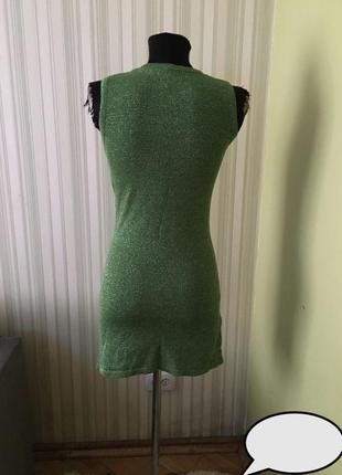 Платье вязаное с блестящим люрексом2 фото