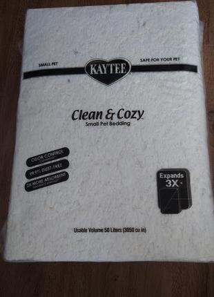 Kaytee clean & cozy целюлозний гіпоалергенний наповнювач для тварин, підстилка в клітку для гризунів2 фото