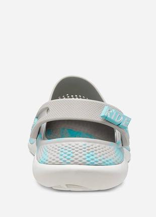 Шльопанці жіночі crocs literide 360 marbled clog 207634 pearl white/multi5 фото