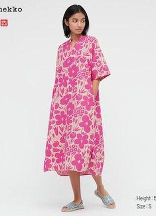 Сукня льняна uniglo, marimekko