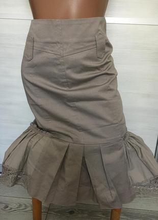 Натуральная коттоновая брендовая юбка