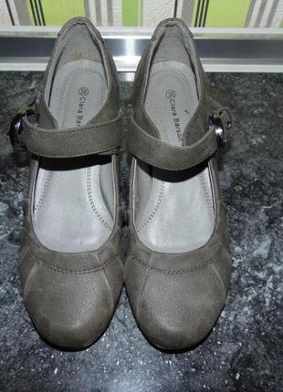 Великолепные туфли - clara barson - франция. оригинал.eur.38 -стелька - 24.5см
