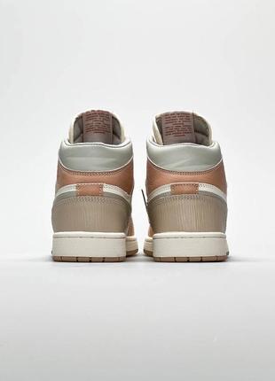 Nike air jordan 1 high, женские высокие кроссовки найк джордан весна-осень, кросівки жіночі джордан 1 високі8 фото