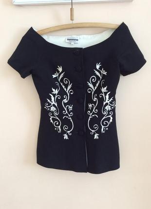 Шикарний дизайнерський жакет mimmina італія