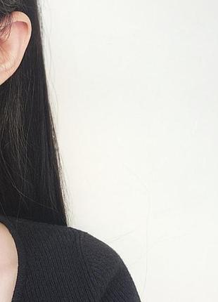 Серьги-протяжки луна+звезда с камнями, сережки ниточки разной длины, серебряное...