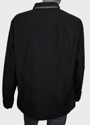 Чоловіча темно-сіра сорочка від edc (великий розмір) 100% бавовна4 фото