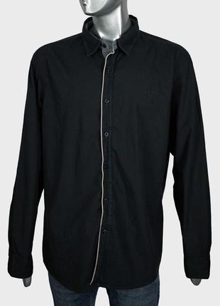 Чоловіча темно-сіра сорочка від edc (великий розмір) 100% бавовна2 фото
