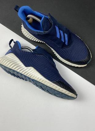 Кроссовки adidas fortarun kids original синие на липучке2 фото