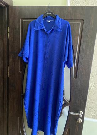 Шикарные, темно синие, платья, на лето 100% вискоза.4 фото