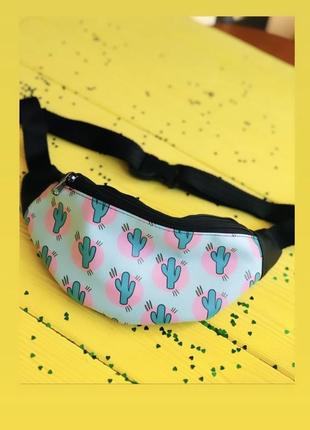 Бананка, сумка на пояс, кактуси д