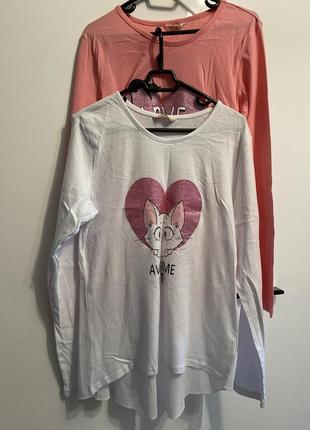 Лонгслив блуза с сердечком1 фото