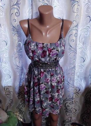 Дуже красива сукня з квітковим принтом miso1 фото
