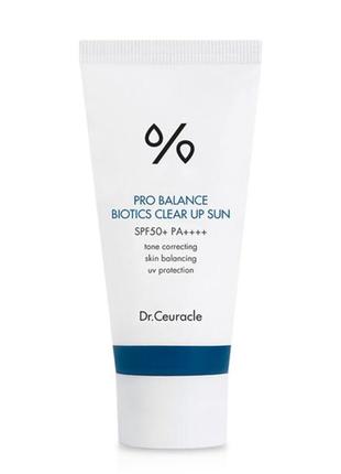 Солнцезащитный осветляющий крем с пробиотиками pro balance biotics clear up sun spf 50