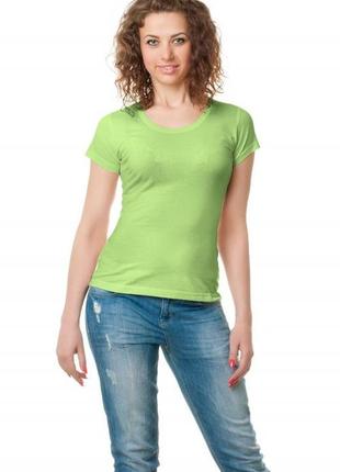 В наличии футболка жіноча з круглим вирізом - є 15 різних кольорів - розпродаж1 фото