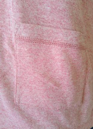 Кардиган с карманами розовый легкий ничевина5 фото