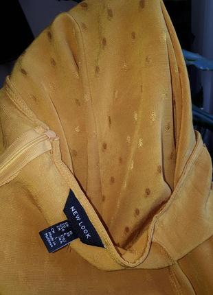 Оранжево-желтая юбка-миди new look (размер 38)5 фото