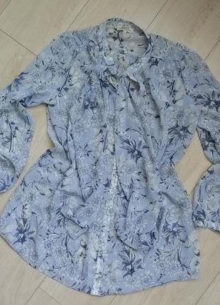 Блуза с цветочным принтом, р. 141 фото
