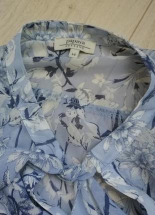 Блуза с цветочным принтом, р. 142 фото