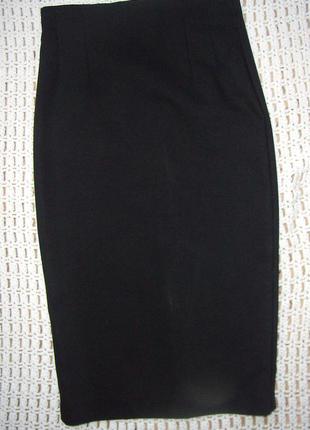 Класична юбка карандаш з завишеною талією2 фото