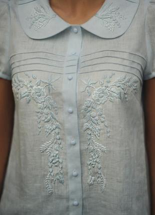 Блуза з ручною вишивкою "вінтажний шик"2 фото