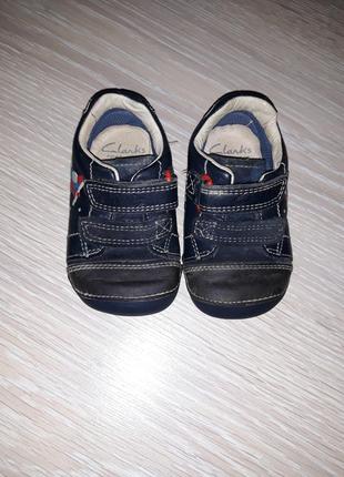 Шкіряні пінетки кросівки clarks 18, 5р устілка 11 см