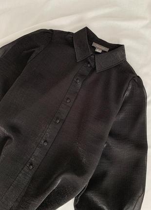 Полупрозрачная блуза с органзы4 фото