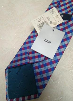 Стильний краватка з натурального шовку, бренду blazer.оригінал2 фото