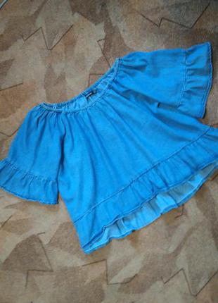 Джинсовая блуза  boohoo 3