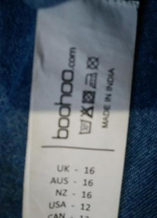 Джинсовая блуза  boohoo 6