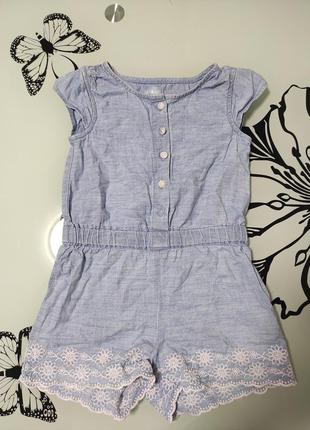 Джинсовий ромпер на 3-4 роки, комбінезон