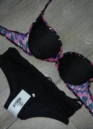 75с 38/s ann summers!роздільний фіолетовий купальник на поролоні5 фото