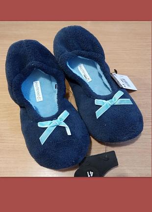 Уютные мягкие тапочки балетки 39 р. 25,3 см. in extenso