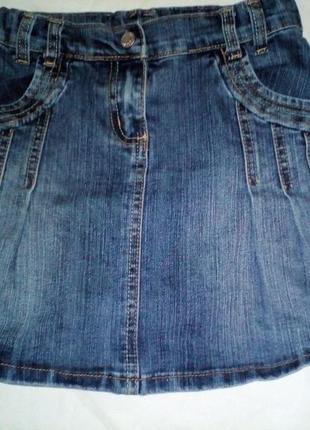 Юбка джинсовая для девочки на 2-3года bonita