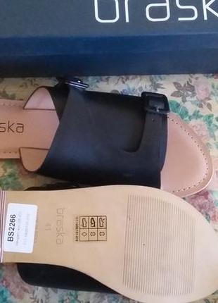 Новые кожаные шлепанцы фирмы braska4 фото