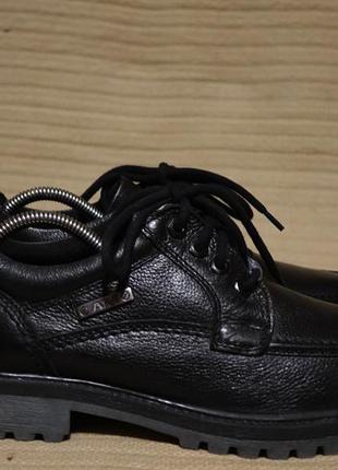 Массивные черные кожаные полуботинки спортивного стиля am shoe company германия 43 р.6 фото
